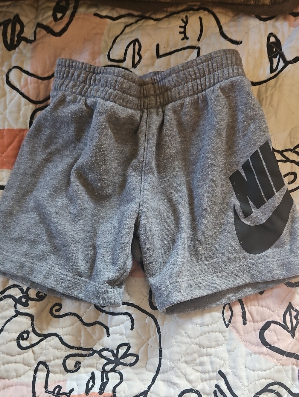 Nike Gray Kids' Logo Athletic Shorts